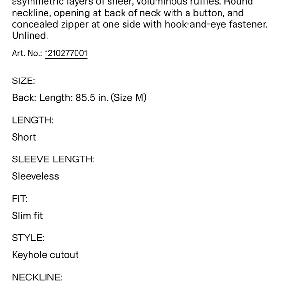 Gorgeous and fun black ruffled mini dress. Perfect for your holiday party. - Picture 5 of 6